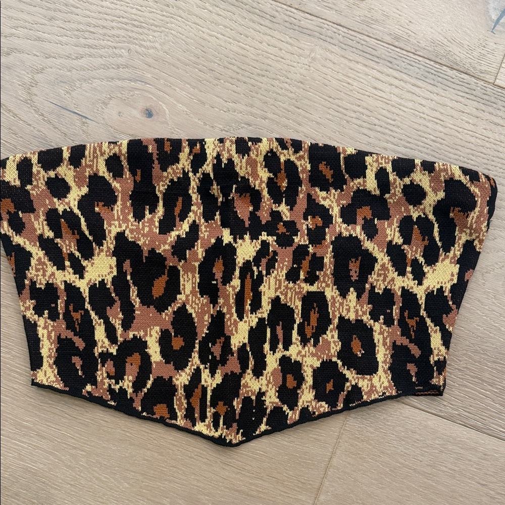 Leopard Print Corset Top